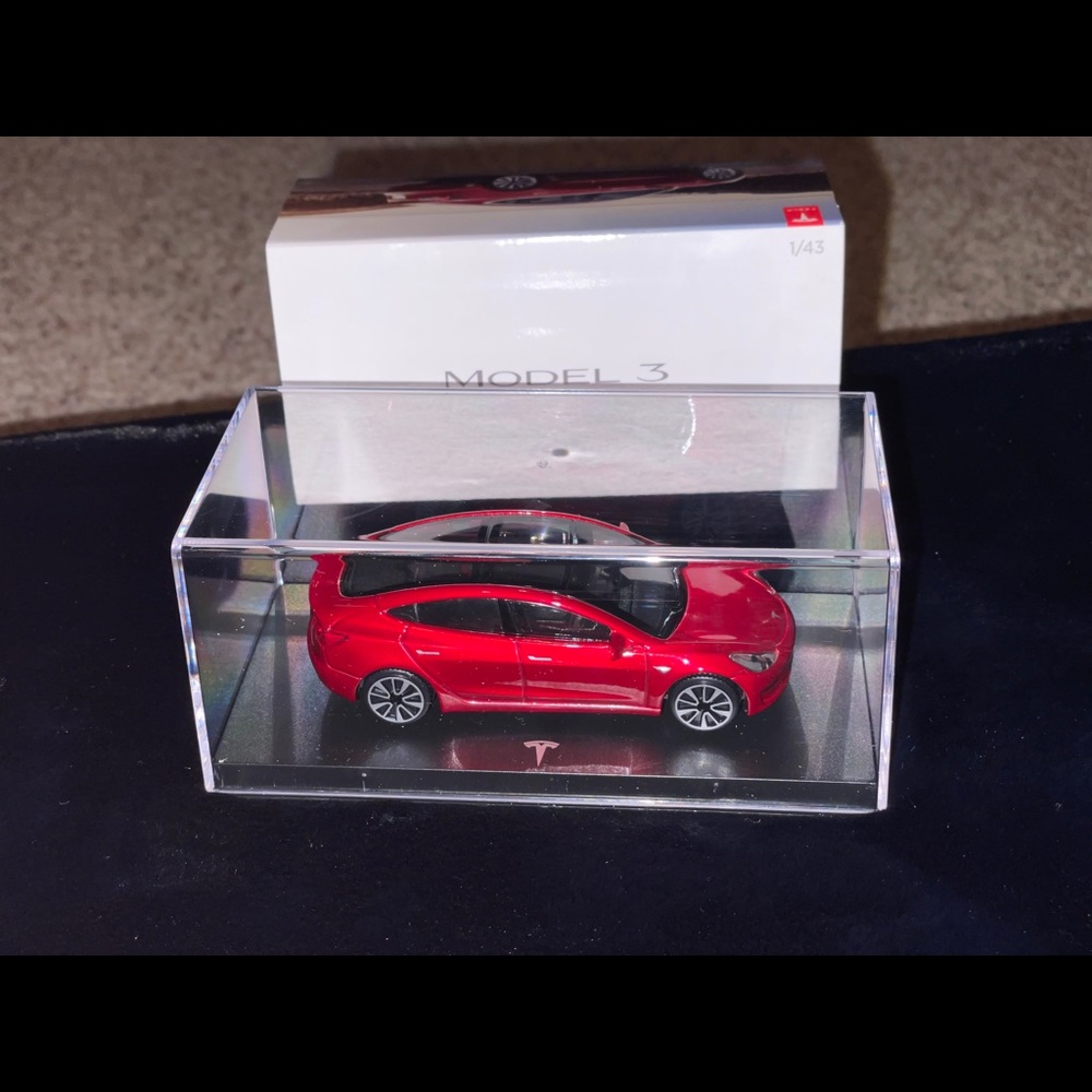 Tesla Red Model 3 collectible car
